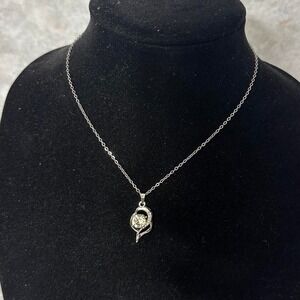 Silver cubic zirconia heart necklace with Chain
Gifts, Y2K vintage mother